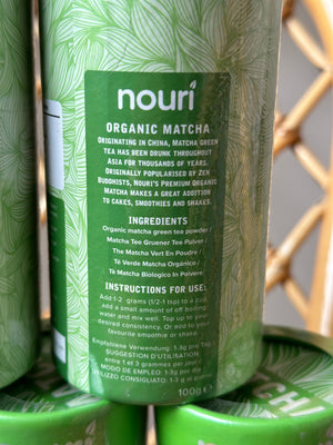 Organic Matcha NOURI 100g Powder NEW