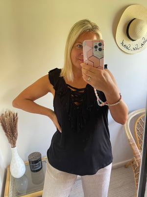 Size 16, 18, 20, 22 Black Brave Soul Top NEW