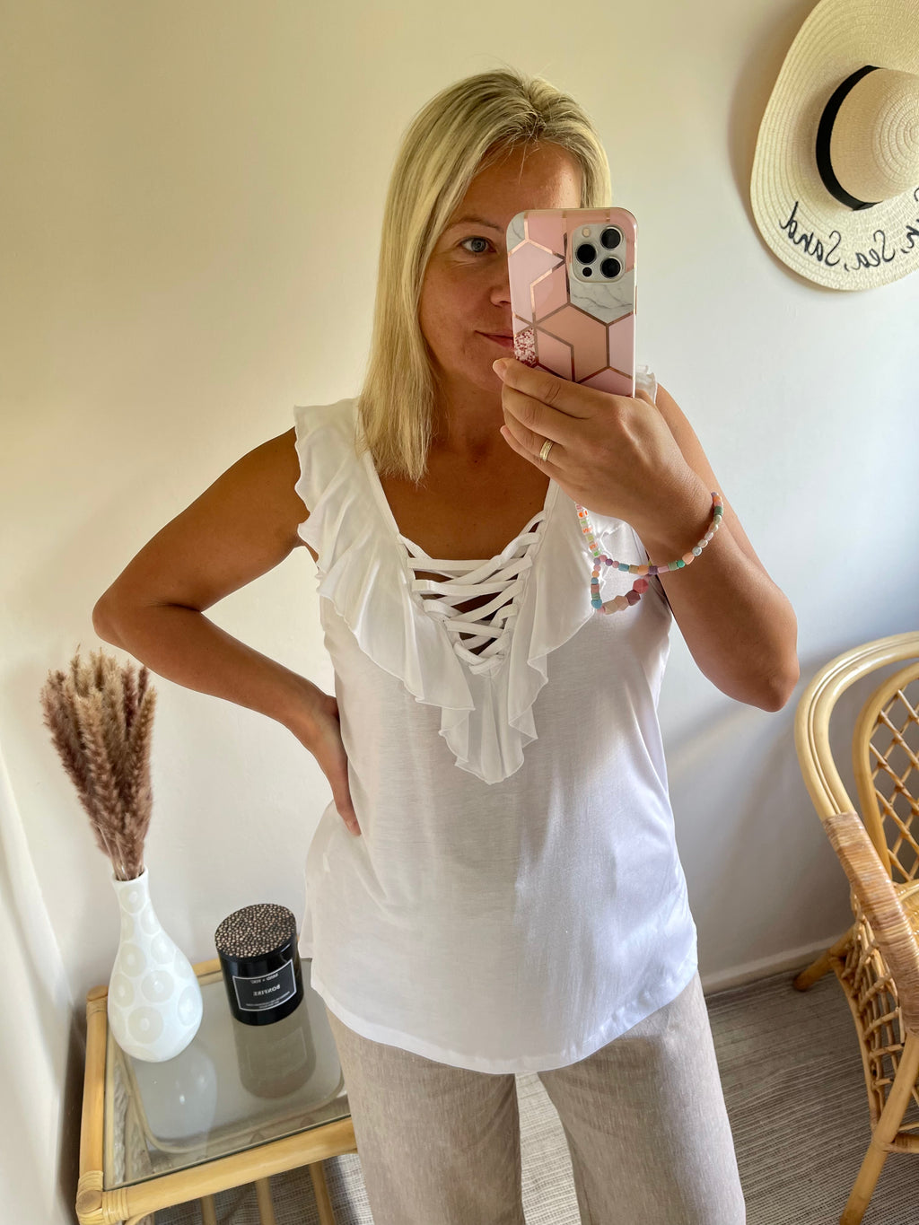 Size 16, 18, 20, 22 White Brave Soul Top NEW